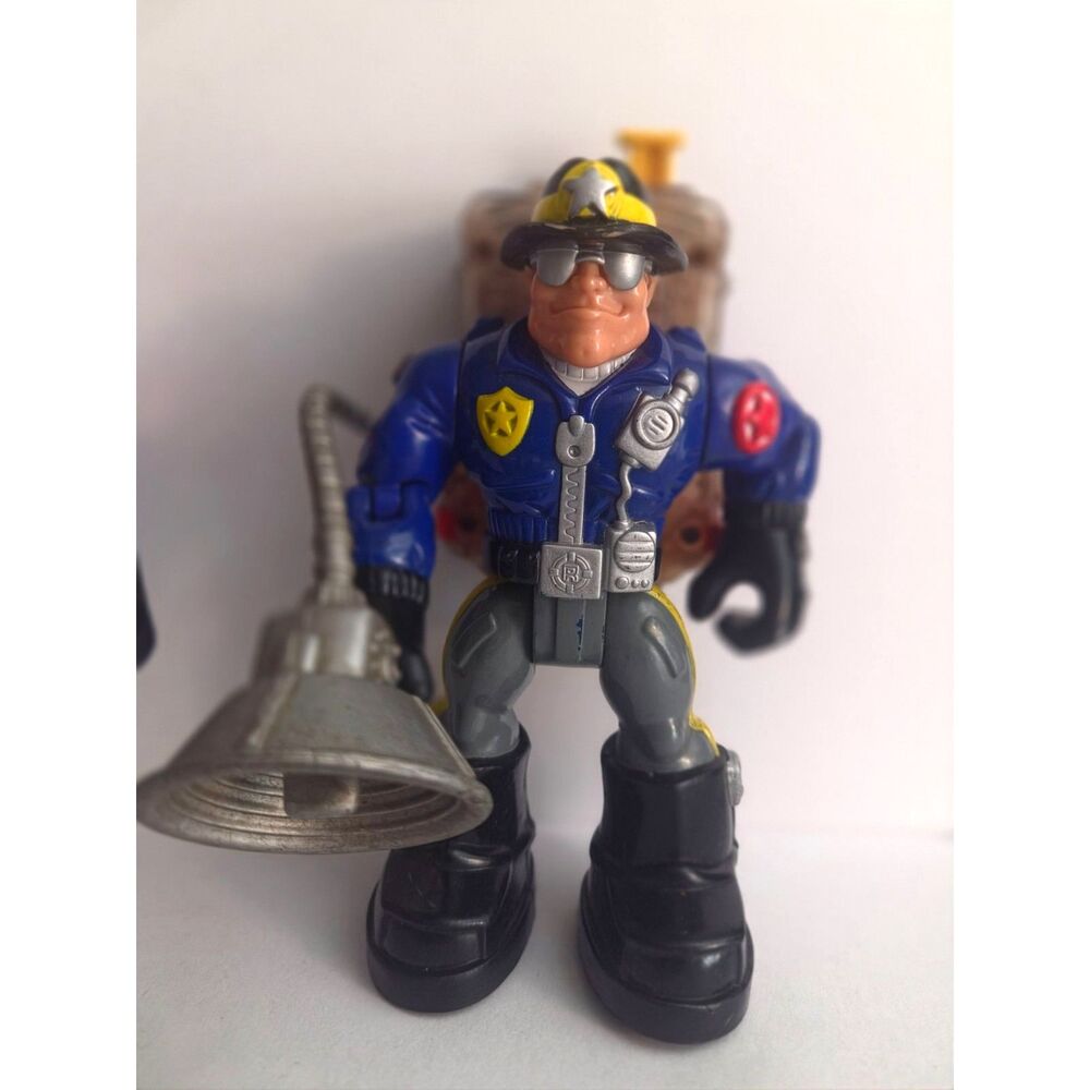 Vintage Mattel  Fisher Price, Rescue Heroes Night Patrol Willy Stop Police